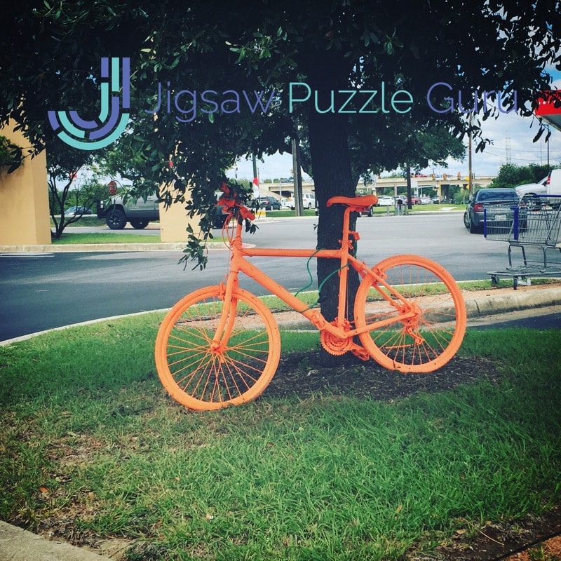 orange bicycle jigsaw