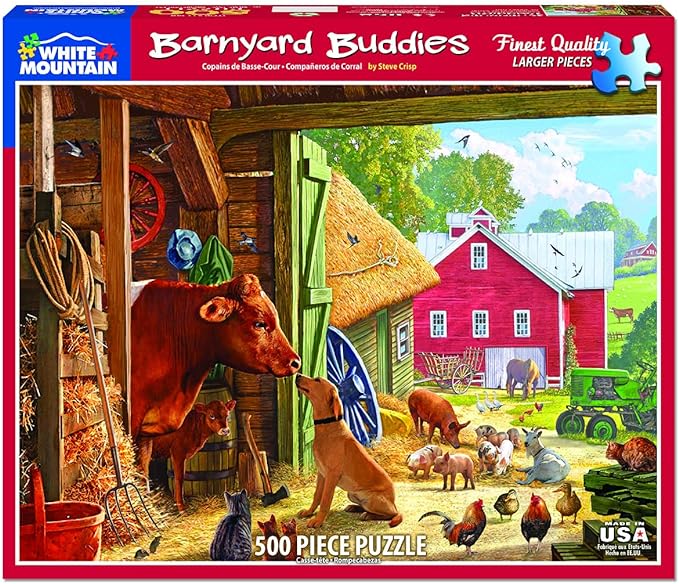Barnyard Buddies by White Mountain Puzzles jigsaw puzzle