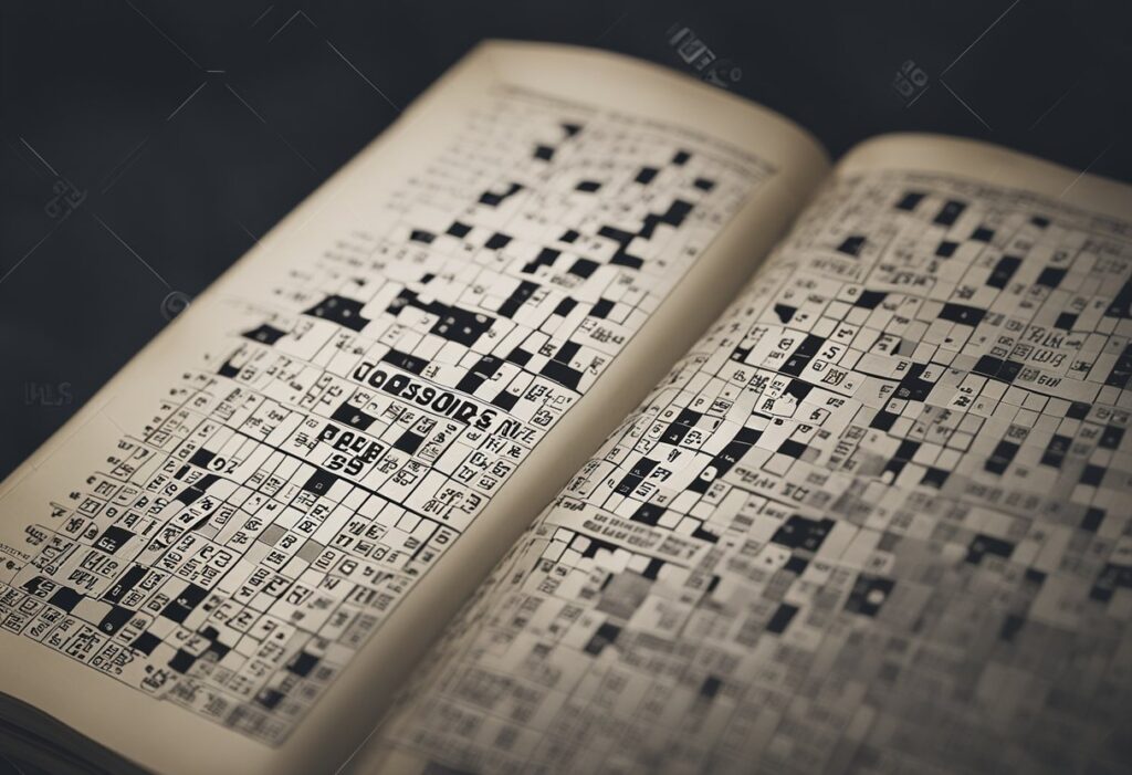 A crossword puzzle book opens to reveal its origins and evolution through history