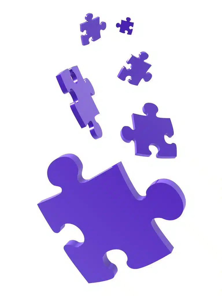 falling puzzle pieces